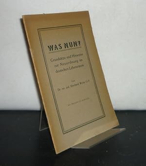 Was nun? Grundsätze und Hinweise zur Neuordnung im deutschen Lebensraum. [Von Eberhard Welty].