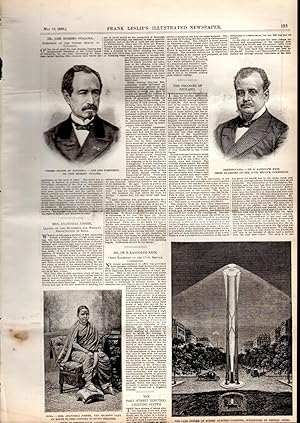 Seller image for ENGRAVING: "Dr. Jose Eusebio Otalora: President of the United States of Columbia".story & engraving from Frank Leslie's Illustrated Newspaper: May 12,1883 for sale by Dorley House Books, Inc.