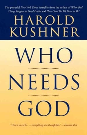 Seller image for Who Needs God for sale by GreatBookPrices