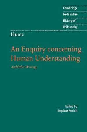Image du vendeur pour Enquiry Concerning Human Understanding. And Other Writings mis en vente par GreatBookPrices