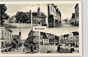 Postkarte Carte Postale Wurzen Albert Kuntz Strasse Bahnhof x