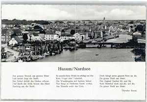 Bild des Verkufers fr Postkarte Carte Postale Husum Nordsee Gedicht Theodor Storm * zum Verkauf von Versandhandel Boeger