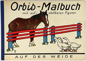 Bild des Verkufers fr Orbis-Malbuch mit aufstellbaren Figuren. Band 5: Auf der Weide. zum Verkauf von Schsisches Auktionshaus & Antiquariat