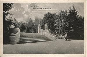 Postkarte Carte Postale Bad Polzin Neue Treppe Kurpark