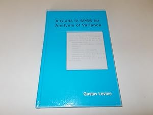 Seller image for A Guide to SPSS for Analysis of Variance for sale by Paradise Found Books