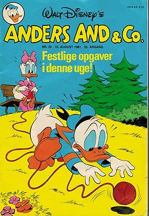 Walt Disney's Anders And & Co. Nr. 33, 10 August 1981, 33 Argang.