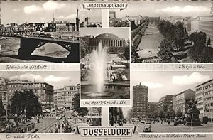 Bild des Verkufers fr Postkarte Carte Postale Dsseldorf Alleestr. Wilhelm Marx-Haus Knigsallee Rheinpartie zum Verkauf von Versandhandel Boeger