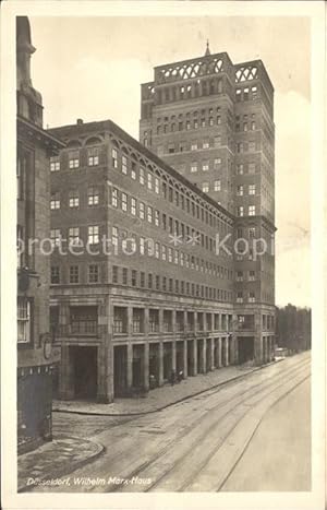 Bild des Verkufers fr Postkarte Carte Postale Dsseldorf Wilhelm Marx-Haus zum Verkauf von Versandhandel Boeger