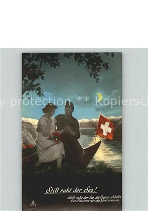 Postkarte Carte Postale Schweiz Still Ruht der See