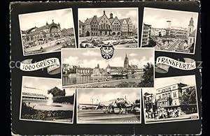 Postkarte Carte Postale Wappen Frankfurt Stadt