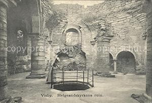 Postkarte Carte Postale Visby Helgeandskyrkans ruin