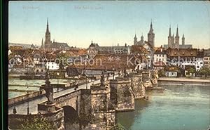 Postkarte Carte Postale Würzburg Alte Mainbrücke