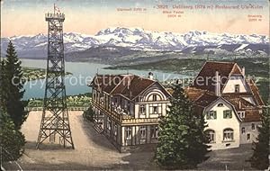 Seller image for Postkarte Carte Postale Uetliberg Zrich Restaurant Uto Kulm Glrnisch Bser Faulen for sale by Versandhandel Boeger