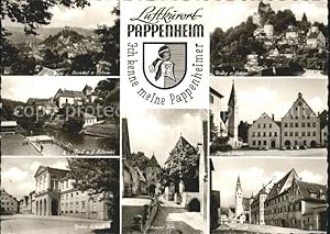 Bild des Verkufers fr Postkarte Carte Postale Pappenheim Mittelfranken Neues altes Schloss oberes Tor Burg zum Verkauf von Versandhandel Boeger