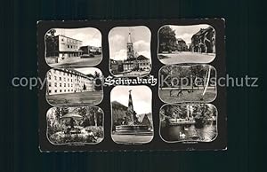 Postkarte Carte Postale Schwabach Kreis- und Stadtsparkasse Rathaus Kirche