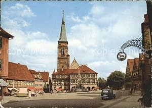 Postkarte Carte Postale Schwabach Königsplatz Brunnen Kirche