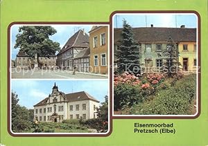 Postkarte Carte Postale Pretzsch Elbe Markt Kinderheim Adolf Reichwein ehem Schloss Stadtbibliothek