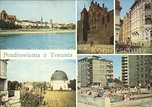 Postkarte Carte Postale Torun Thorn Fluss Platz Kirche