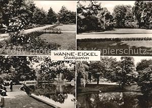 Postkarte Carte Postale Wanne-Eickel Stadtgarten