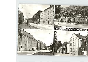 Bild des Verkufers fr Postkarte Carte Postale Niesky Friedrich Engels- Strasse Rathaus Karl Marx-Strasse zum Verkauf von Versandhandel Boeger