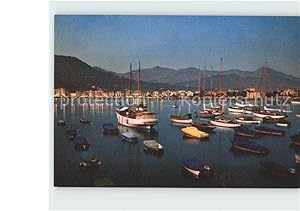 Bild des Verkufers fr Postkarte Carte Postale Sestri Levante Bucht der Fabeln Nachtansicht zum Verkauf von Versandhandel Boeger
