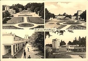 Postkarte Carte Postale Wiek Rügen Kinderkurheim Park