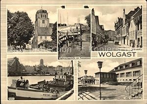 Postkarte Carte Postale Wolgast Mecklenburg-Vorpommern Segleranlegestelle am Peenestrom Steinstra...