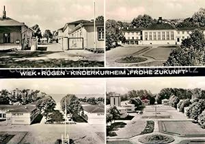Postkarte Carte Postale Wiek Rügen Kinderkurheim Frohe Zukunft