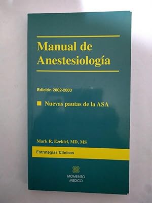 Manual de Anestesiologia