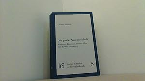 Seller image for Die groe Autorenschlacht. Weimars Literaten streiten ber den Ersten Weltkrieg (Berliner Schriften zur Ideologienkunde 5) for sale by Antiquariat Uwe Berg