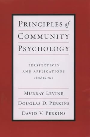 Seller image for Principles Of Community Psychology : Perspectives And Applications for sale by GreatBookPrices