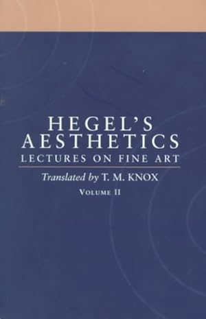 Bild des Verkufers fr Aesthetics : Lectures on Fine Art zum Verkauf von GreatBookPrices