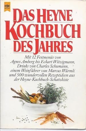 Imagen del vendedor de Das Heyne-Kochbuch des Jahres : mit 12 Festmens von Agnes Amberg bis Eckart Witzigmann, Drinks von Charles Schumann, einem Weinfhrer von Marcus Wrmli und 500 wundervollen Rezeptideen aus der Heyne-Kochbuch-Schatzliste. [zsgest. von Monika Mai. Innenill.: Gnter Mattei] / Heyne-Bcher / 7 / Heyne-Koch- und Getrnkebcher ; 4643 : Heyne-Kochbuch a la venta por Antiquariat Buchhandel Daniel Viertel