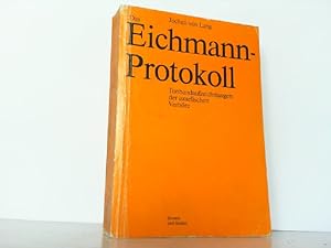 Image du vendeur pour Das Eichmann-Protokoll. Tonbandaufzeichnungen der israelischen Verhre. mis en vente par Antiquariat Ehbrecht - Preis inkl. MwSt.
