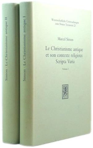 Bild des Verkufers fr Le Christianisme Antique et Son Contexte Religieux Scripta Varia (Wissenschaftliche Untersuchungen Zum Neuen Testament) zum Verkauf von PsychoBabel & Skoob Books