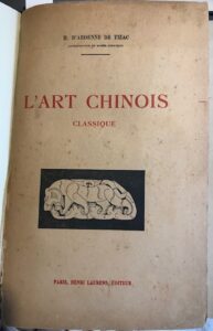 Seller image for L'ART CHINOIS CLASSIQUE for sale by AL VECCHIO LIBRO