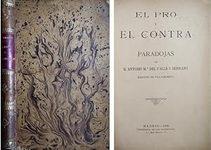 Imagen del vendedor de El pro y el contra. Paradojas. a la venta por Hesperia Libros