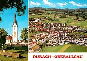 Bild des Verkufers fr Postkarte Carte Postale Durach Allgu Kirche Fliegeraufnahme zum Verkauf von Versandhandel Boeger