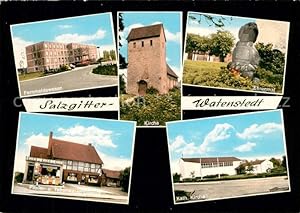 Postkarte Carte Postale Watenstedt Salzgitter Kirche Ehrenmal Katholische Kirche
