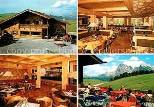 Bild des Verkufers fr Postkarte Carte Postale Seiser Alm Restaurant Ritsch Schwaige Gastrume Terrasse zum Verkauf von Versandhandel Boeger