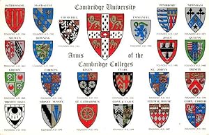 Postkarte Carte Postale Wappen Cambridge University Arms of the Cambridge Colleges