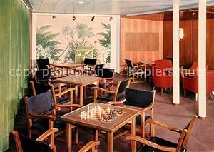 Postkarte Carte Postale Schach Turbinenschiff Bremen Spielzimmer