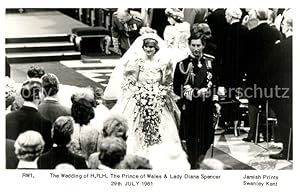 Bild des Verkufers fr Postkarte Carte Postale Adel England Wedding Prince Charles Lady Diana Spencer zum Verkauf von Versandhandel Boeger