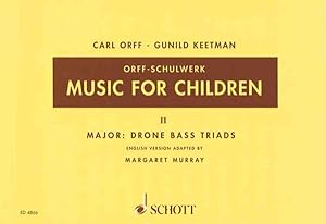 Bild des Verkufers fr Music for Children : Major - Drone Bass-triads zum Verkauf von GreatBookPrices