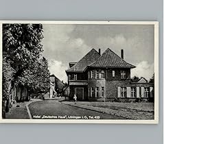 Bild des Verkufers fr Postkarte Carte Postale Lningen Hotel Deutsches Haus zum Verkauf von Versandhandel Boeger