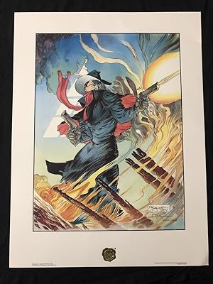 The Shadow - Ablaze Limited Signed Print by Michael Kaluta 2062/2500