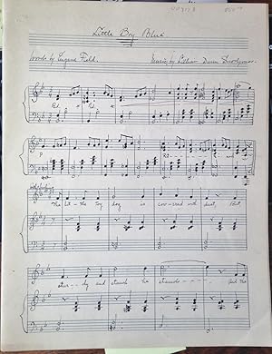 LITTLE BOY BLUE (MANUSCRIPT SHEET MUSIC)