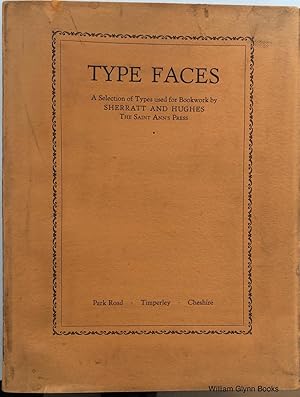 Bild des Verkufers fr Type Faces: A Selection of Types Used for Bookwork zum Verkauf von William Glynn