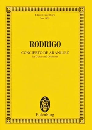 Bild des Verkufers fr Concierto De Aranjuez Guitar And Orchestra Study Score zum Verkauf von GreatBookPrices