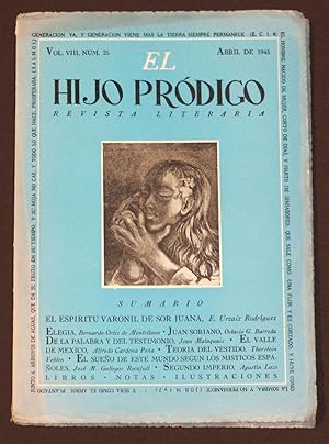 Immagine del venditore per El Hijo Prdigo. Revista Literaria. Nm. 25. Abril de 1945 venduto da Librera Urbe